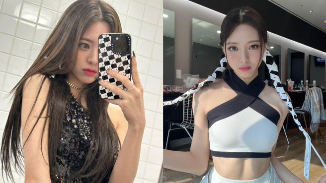 ITZY有娜今年在「KBS歌謠大祝祭」中神還原前輩李孝利的經典歌曲與造型，火辣身材因此曝光。（圖／IG@itzy.all.in.us）