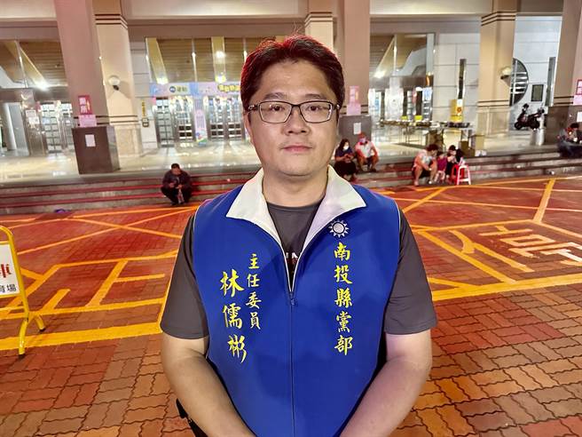 林儒彬辞去国民党南投县党部主委职务，投入立委补选。（廖志晃摄）