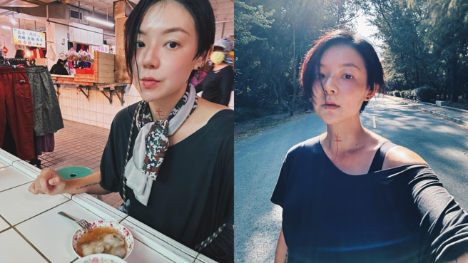 欧阳靖与前夫小菅亮辅育有2岁儿子新酱。(图/欧阳靖 FB)