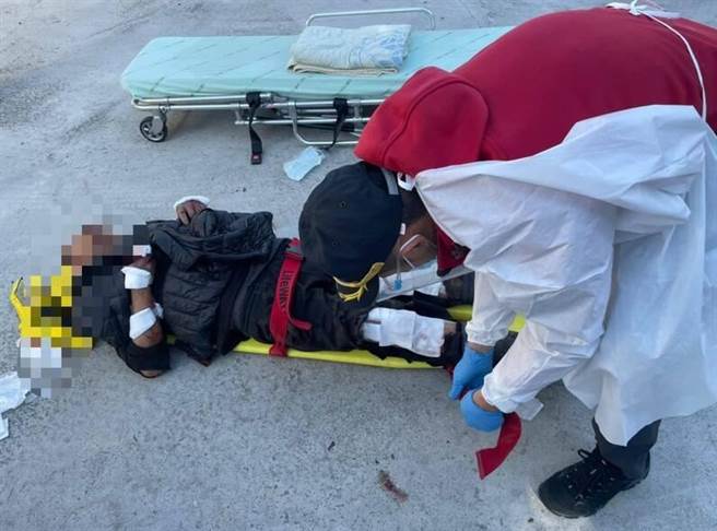 农友遭山猪攻击撕咬，所幸无大碍。（民眾提供／李京升苗栗传真）