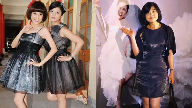 黄雅珉80年代与况明洁(左图左)合组城市少女走红。(图/中时资料照)