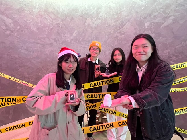 東海大學工設系學生設計公仔產品，結合工設週展示。(照片/東海大學提供)