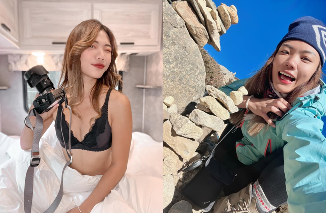 YouTuber「小象爱出门」日前到尼泊尔爬山，因为身体不舒服坐直升机下山。（图／小象爱出门facebook）