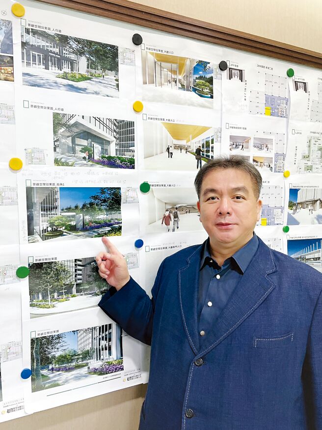 国扬实业携手「内科王」超营实业董事长杨仁钧，打造六星顶级厂办「国扬洲际企业总部」。图／业者提供