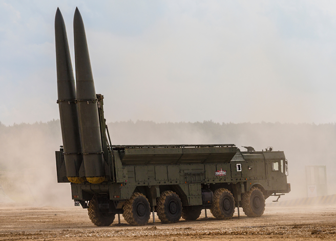俄罗斯「伊斯坎德」（Iskander）飞弹系统。（达志影像/Shutterstock）