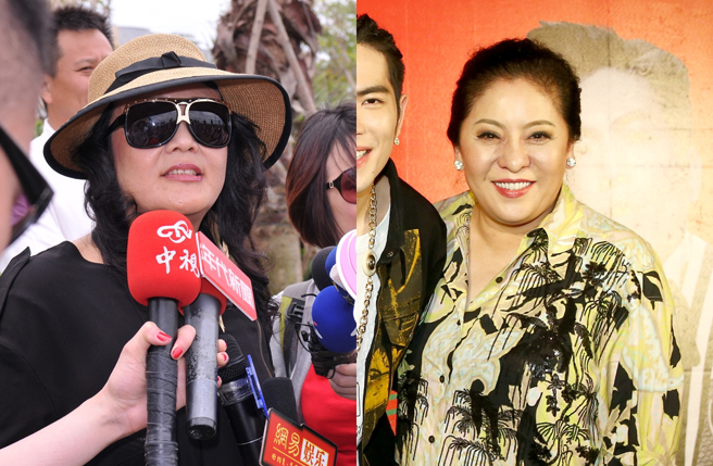 向太（右）先前卖床垫暗讽汪小菲。（图／中时资料照片）