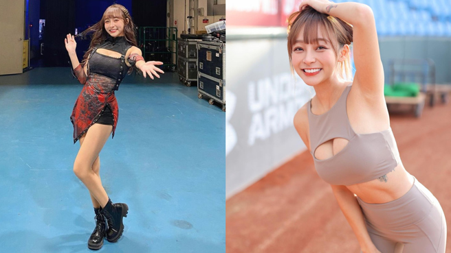 林襄近日与乐天女孩们受邀登上小巨蛋热舞。（图／IG@95_mizuki）