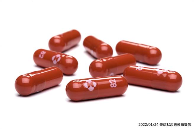 新冠口服抗病毒药物莫纳皮拉韦。（资料照／药厂提供）