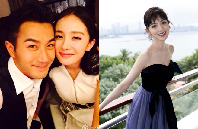 杨幂前夫刘恺威日前认恋女星李晓峰。（图／翻摄自刘恺威、李晓峰cherry微博）