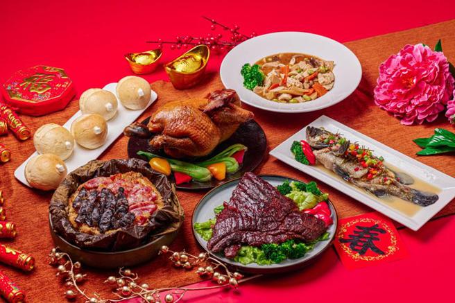 中保科集團旗下復興空廚推出的年菜。（圖／中保科提供）