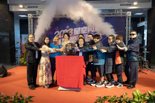 南投縣新科縣長許淑華出席「2023星空閃耀南投跨年晚會」宣傳記者會。（南投縣府提供／楊靜茹南投傳真）