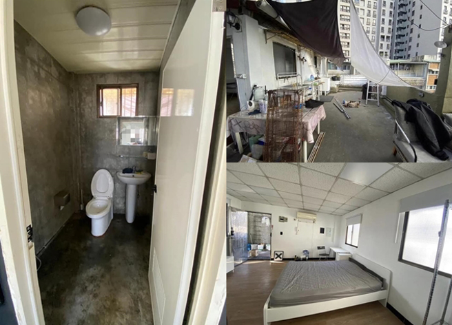 女子在租屋资讯看到「露营工业风」的套房要价21000元，让她觉得不可思议。（翻摄自脸书爆废公社公开版）