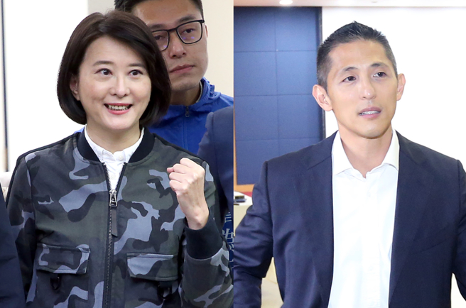 台北市第三选区立委补选，国民党候选人王鸿薇（左）对决民进党候选人吴怡农（右）。（资料照片/赵双杰、范扬光摄）