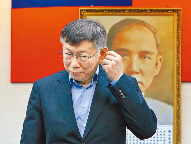 台北市长柯文哲。（赵双杰摄）