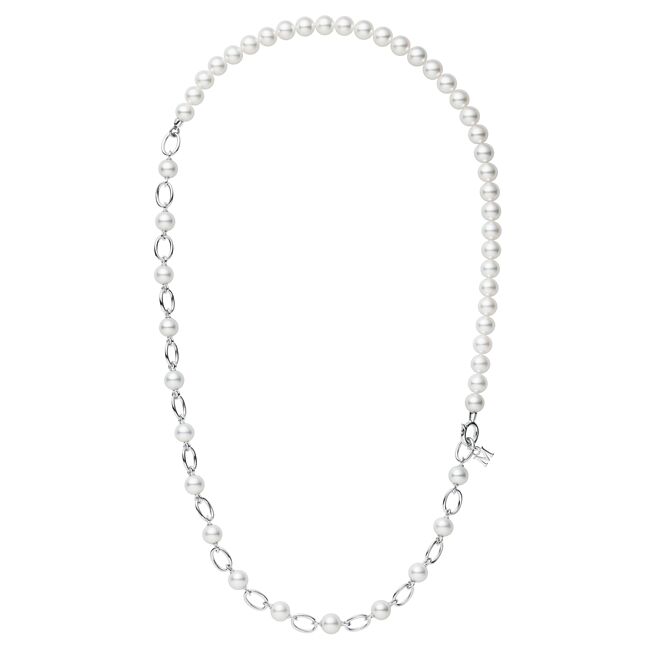 MIKIMOTO M Code Liberte系列珍珠项炼，17万2000元。（MIKIMOTO提供）