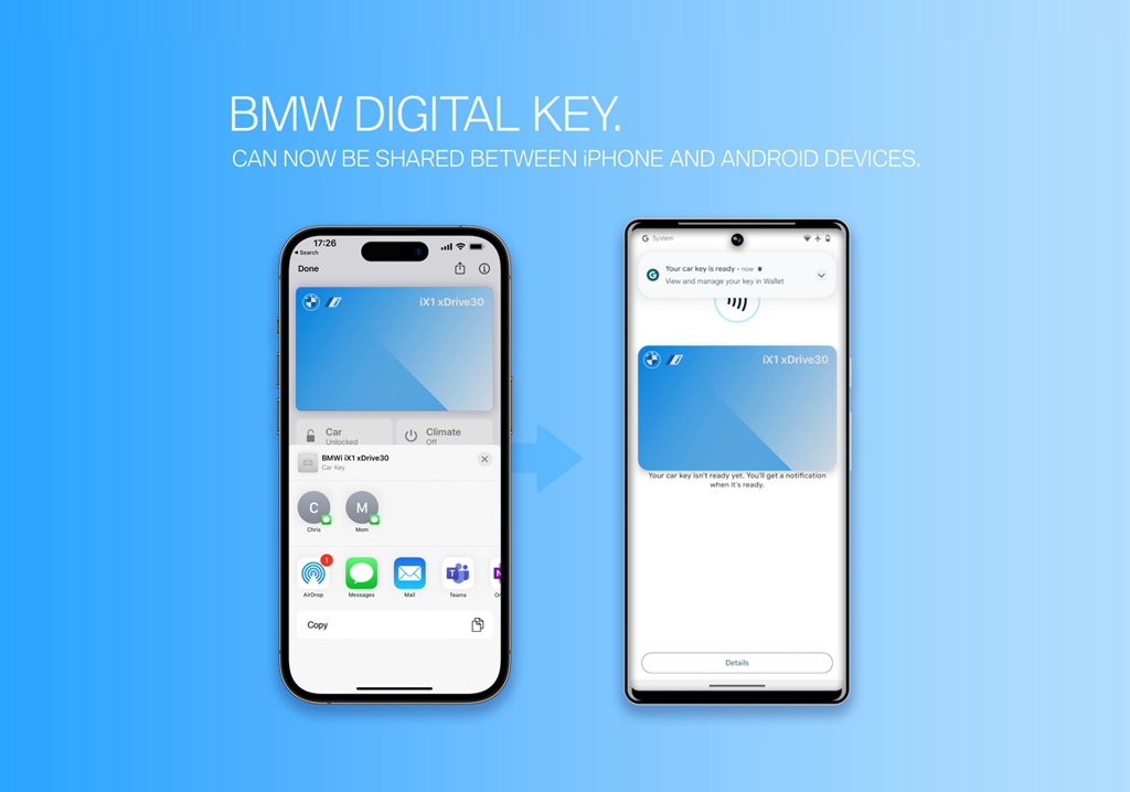 BMW數位鑰匙持續擴大iPhone和Android設備之間共用的靈活性(圖/CARSTUFF)
