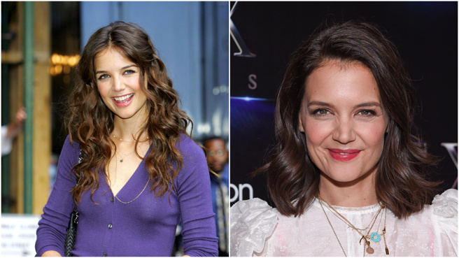 凯蒂荷姆丝在IG上晒出小时候的美照。（图／shutterstock）