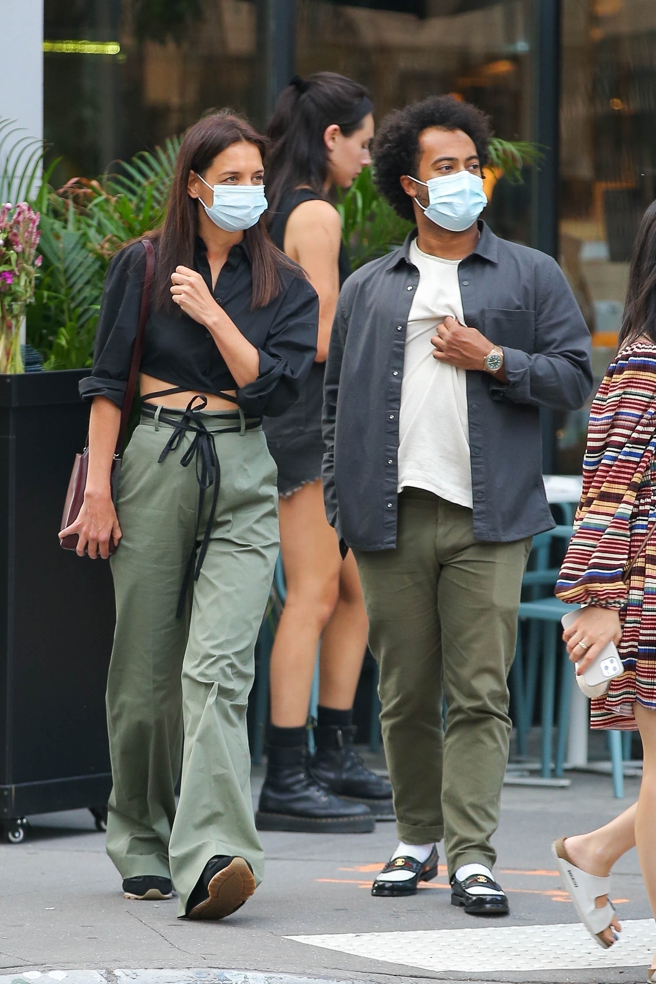 凯蒂荷姆丝与巴比伍腾三世曾被拍到一同出游。(图／达志影像)