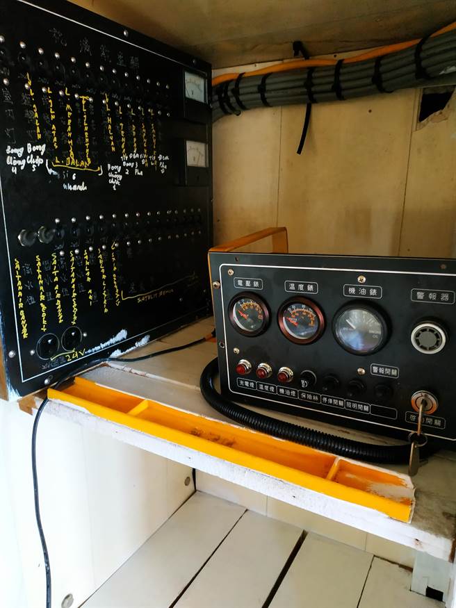 此拍卖渔船于1995年间建造，有雷达的卫星导航、海图机、无线电机、发电机、引擎等。（宜兰分署提供／吴佩蓉宜兰传真）