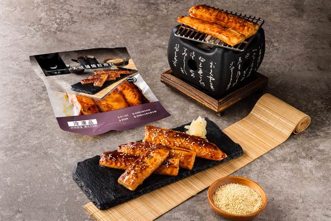美威鲑鱼推出自用两相宜的品鲑之选「美威蒲烧鲑鱼肚」，口感绵细松软、酱汁甘醇。（美威鲑鱼提供）