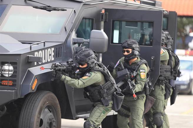 警政署取法国际维安事件经验，建立无剧本演训模式。（翻摄照片／林郁平台北传真）
