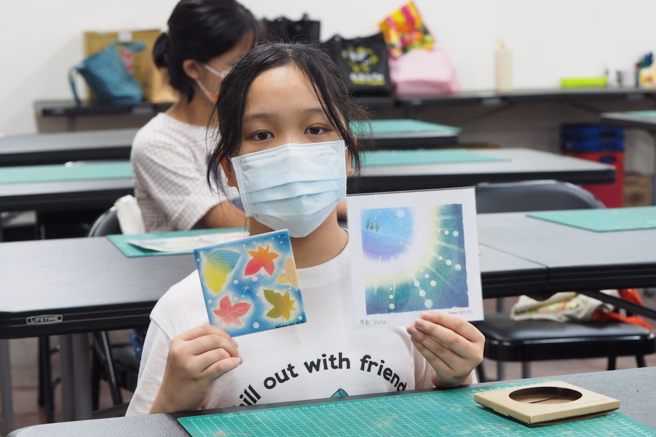 和谐粉彩的异想世界-作品发表。(照片/臺北市教育局提供)