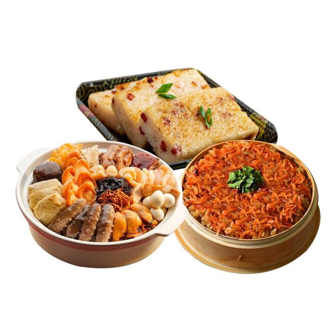 虾皮购物的「上野物产」扬眉吐气余新年年菜组，原价1599元，1月2日至11日享优惠价1099元。（虾皮购物提供）