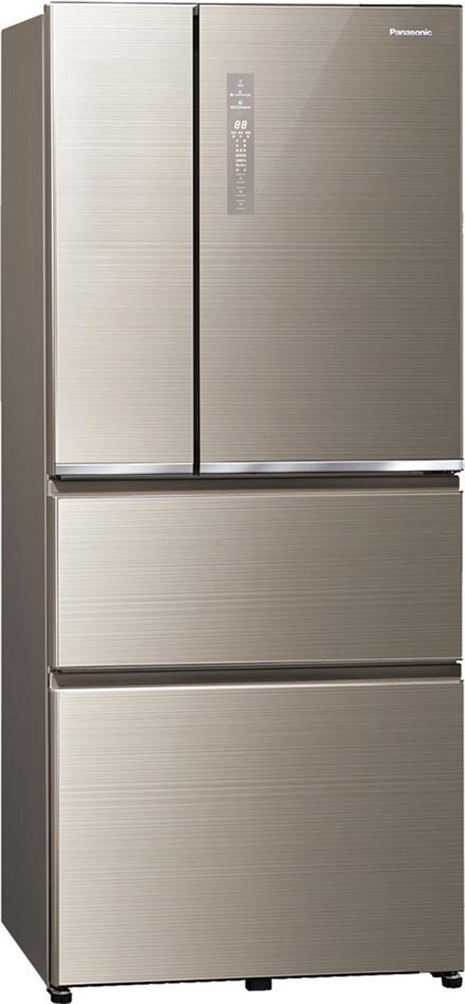 家乐福Panasonic国际变频四门冰箱NR-D611XGS，原价4万6900元、特价4万1290元。（家乐福提供）