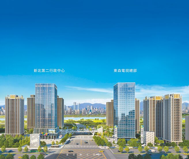 新北市由第二行政中心领军的新市政核心，近1.7万坪开发计画，将引领三重成为国际新都心。图／业者提供