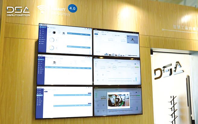 達詳自動化內部的「戰情牆」。圖／達詳自動化提供