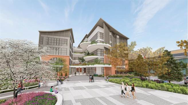 建设局长陈大田指出，联合行政中心建筑外观融入雾峰在地山峦及林家花园建筑元素，延续在地人文歷史，未来会是1栋古色古香、人文荟萃的建筑。（台中市政府提供／潘虹恩台中传真）