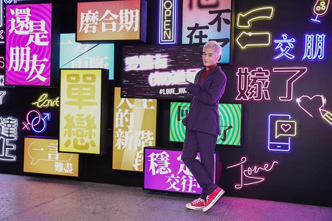 小乐今出席「爱情有（无）进展」开展记者会。（罗永铭摄）