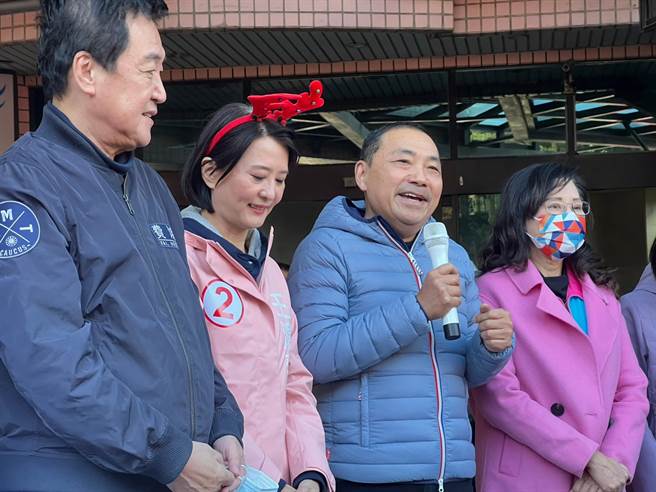 新北市長侯友宜今受邀為王鴻薇站台。（李奇叡攝）