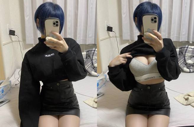 御伽樒不吝于展现性感曲线。(图／取自御伽樒推特)