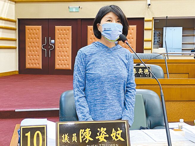 嘉义市议员陈姿妏问鼎议长呼声高。（廖素慧摄）