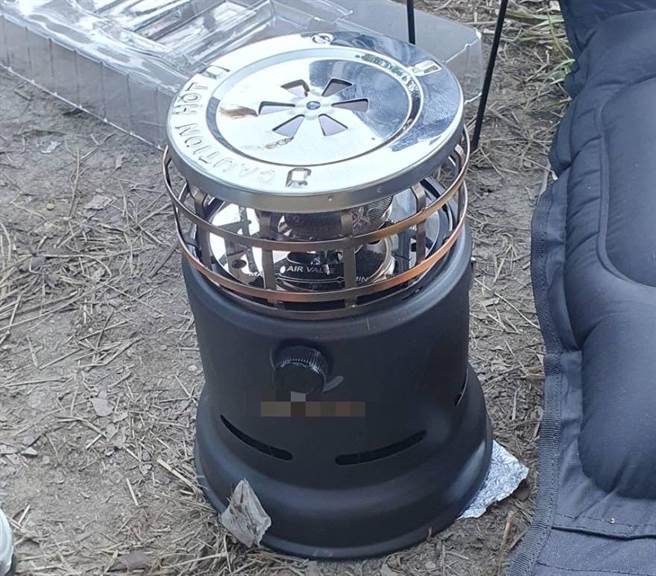 露营客1家3口在帐篷内点瓦斯暖炉取暖，疑未注意通风，全家一氧化碳中毒送医。（民眾提供／杨静茹南投传真）