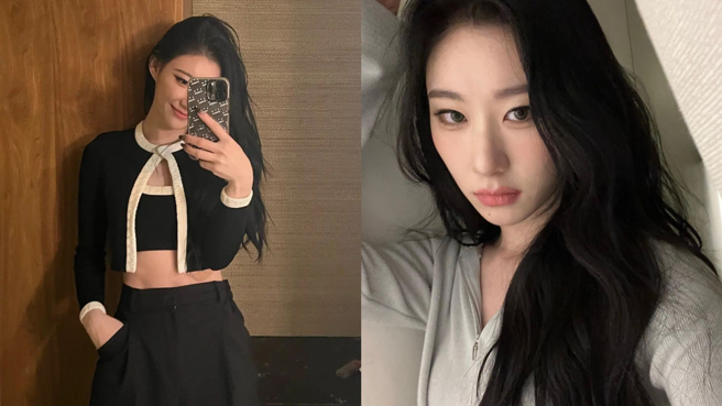 南韩女团ITZY中的彩领近日被拍到在台上痛苦撑完全场的表情，令粉丝相当担心。（图／IG@itzy.all.in.us）