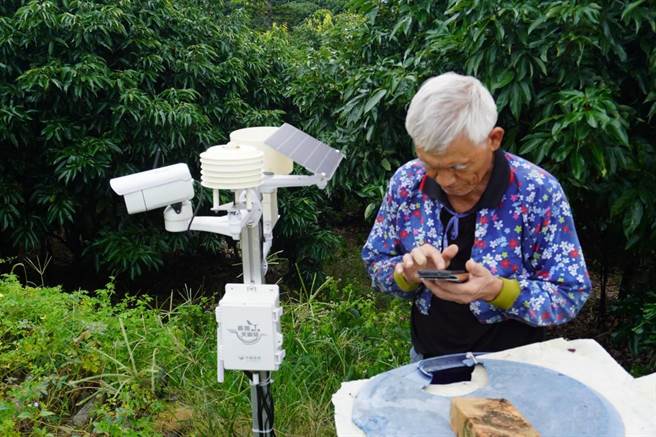 透过智慧农业，让农民更加轻松管理农田作物。（高雄市农业局提供／林瑞益高雄传真）