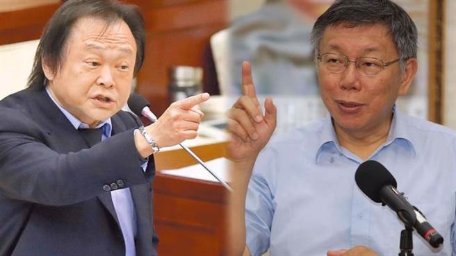 台北市前市長柯文哲（右），將參加《炎上 王世堅》，令粉絲相當期待。（中時資料照合成）