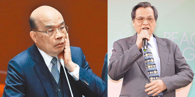 徐巧芯认为，苏贞昌(左)、陈明通(右)没换就会被认为没检讨，人民的怒火会让民进党2024再败一次。（资料照合成）