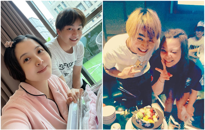 张峰奇和李亮瑾结婚3年，竟被网友重提前女友小甜甜。（图／FB@李亮瑾、微博@张峰奇）