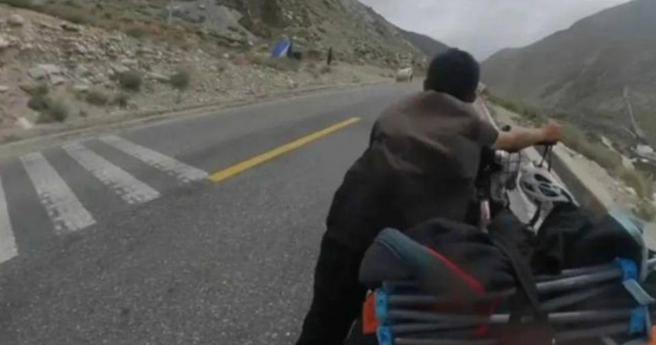 叛逆儿不想上学，爸带他骑单车9千公里。（图／翻摄自紫牛新闻）