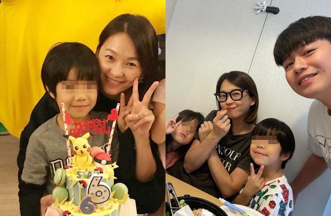 六月和李易育有一子一女。（圖／翻攝自蔡君茹＊六月臉書）