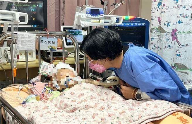 男童受虐住院，县长王惠美前往探视，各界集气。（彰化县政府提供／吴敏菁彰化传真）