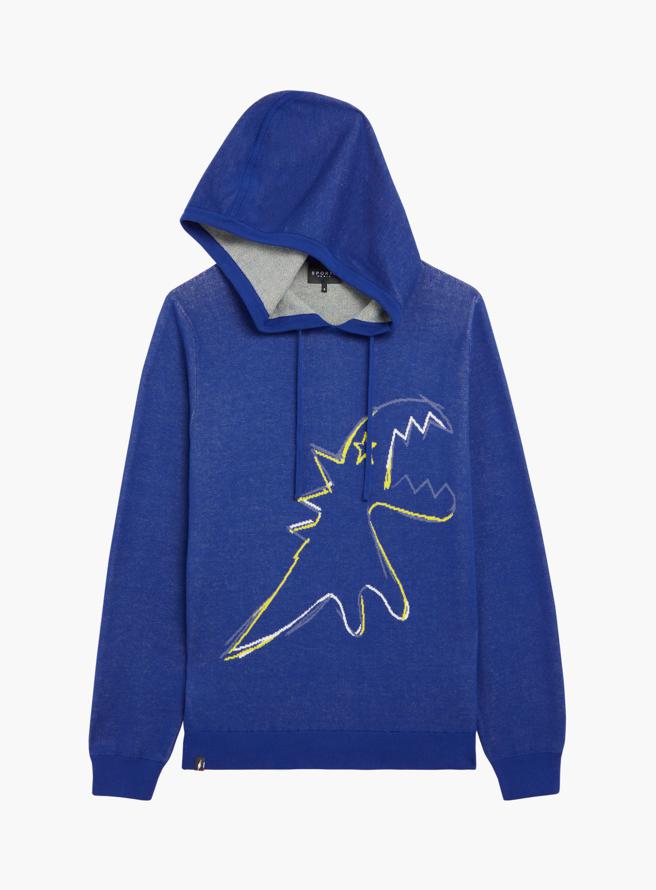 SPORT b.缇花纺织Dino连帽衣，5980元。（agnes b.提供）