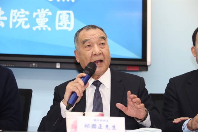 國防部長邱國正。（姚志平攝）