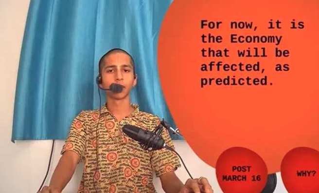 印度神童阿南德最新的年終預言曝光，要小心疫情、地緣政治緊繃、經濟危機等問題。(翻攝自阿南德YouTube)