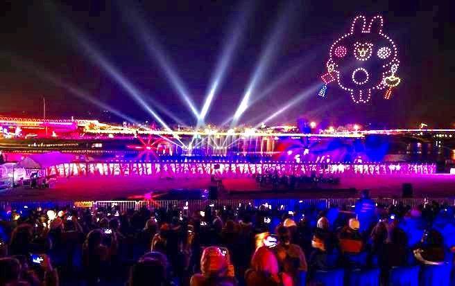 2022南投灯会无人机演出「卡娜赫拉的小动物」广受好评，今年扩大合作模式。（南投县政府提供／杨静茹南投传真）