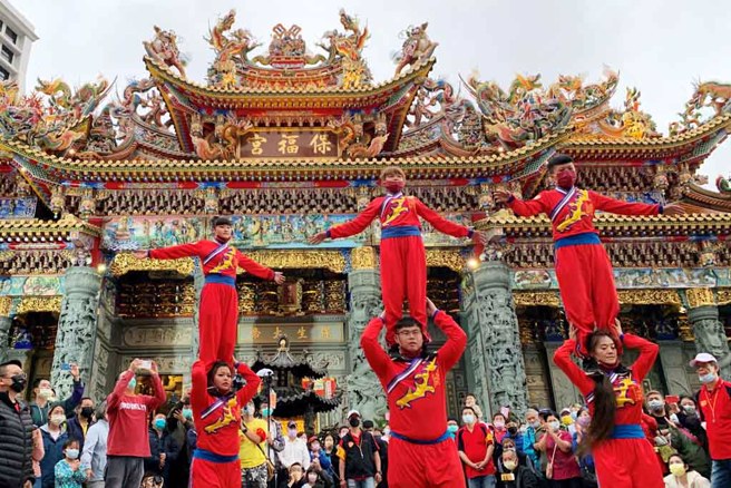 111年永和保福宮建廟200周年廟慶、九龍壁。(圖／永和區公所提供)

