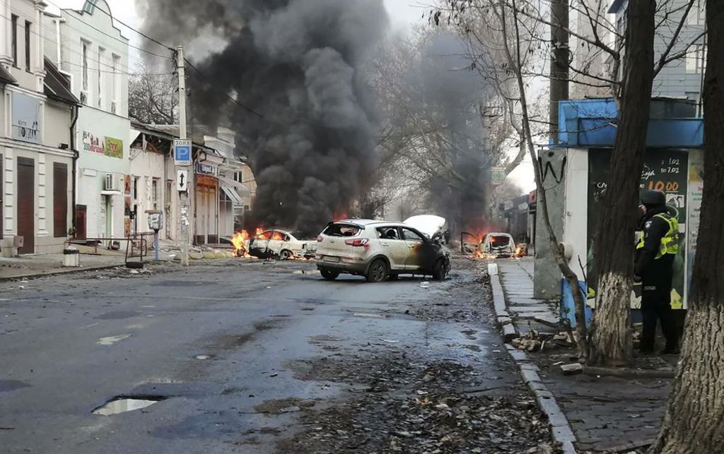 俄罗斯24小时内攻击赫松市。（美联社）(photo:ChinaTimes)